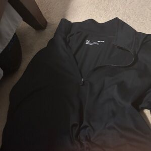 Under Armour Midnight Black Quarter-Zip Top